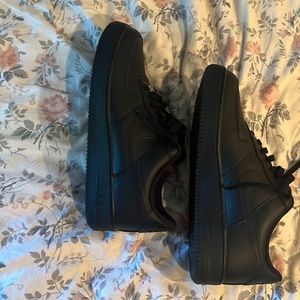 Nike black Air Force 1 “triple black” size (11.5) never worn. Only tried on.